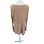 Free People ventura long sleeve waffle knit boho top size M Photo 3