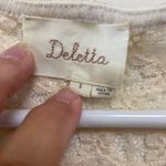 Anthropologie  Deletta women's crochet & lace tank small Photo 4