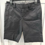 Banana Republic NWOT Black Martin Fit Bermuda Shorts size 4 Photo 0