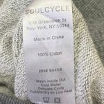 SoulCycle Women's Gray Fleece Long Sleeve Crewneck Sweatshirt Sweater Top Size M Photo 4