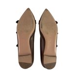 Gianvito Rossi  Brown Leather Pointed Toe Buckle Strap Slip On Ballet Flats US 10 Photo 3