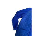 vintage carlisle/sport lambswool suede blue sweater cardigan jacket size large Photo 4