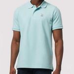 Psycho Bunny  Men’s Classic Pique Polo Shirt size 4 Seafoam Coastal Blue Photo 0