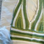 Hollister  Crochet Halter Top Size Small Boho Retro Photo 3