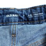 Old Navy  High Rise O.G Straight Secret Slim Pockets Distressed Denim Jeans Photo 4