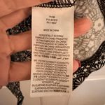 BODEN US10/UK14 Ruched Yoke Jersey Button Up Blouse Ditsy Black White Floral Size 10 Photo 5