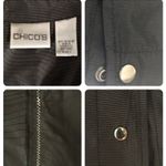 Chico's Chico’s Julitta Black Rain Jacket Photo 8