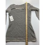 Bailey 44 TOMO KHANI Top Black White Striped‎ Size S Perforated Jersey Top NWT Photo 5