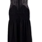Sandro Black Dress with Lace Photo 2