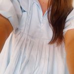 Mabel Babydoll Baby Blue Mini Dress  Photo 0