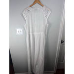 Lucky Brand Women's Eyelet Maxi Dress White Size XL Photo 6