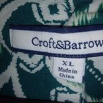 Croft & Barrow XL Turquoise Green White Design Jacket Plus Photo 7