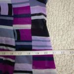 Alfani Women's Asymmetrical Pullover Blouse Navy Blue Purple Petite Large Photo 6