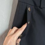 Ann Taylor Factory The Slim Wide Crop Pants Black Size 12 Photo 2