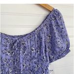 Arizona Jeans Arizona Jean Company Purple Puff Sleeve Crop Blouse Photo 4