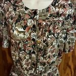 Vintage 80s Safari Jumpsuit Animal Print Boho Utility One Piece Photo 3