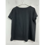 New York Laundry Womans NY Laundry Pullover Short Sleeve T Shirt XL Black Scoop Neck Photo 1
