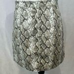 H&M snakeskin print faux leather mini skirt size 6 Photo 3
