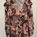 Terra & Sky  Floral Blouse - Pink and Black Photo 0