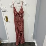 SheIn  Pink Stripe Cropped Jumpsuit Photo 1