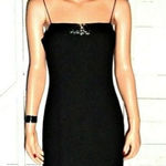 Jones New York  NWT Square Neck Beaded Black Dress Party Formal ‎ Size 16 Photo 0