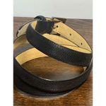 Women’s Genuine Leather Lining Snake Skin Pattern Buckle Belt Black Photo 1