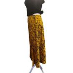 Current Air ANTHROPOLOGIE Harmony Metallic Snake Print Skirt Yellow Size Small Photo 3