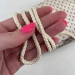 Vintage Magid Women's‎ Silver Beaded Satin Purse Clutch Shoulder Bag White Small Photo 12