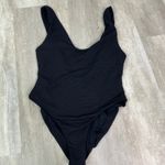 Eberjay Eberjey Black Scoop Classic Cut Textured One Piece Swimsuit Size Large Photo 1