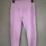 Zella  pink cropped legging size small Photo 0