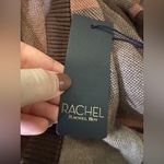 Rachel Rachel Roy Brown Checkered Plaid Hoodie Sweater Size Medium NWT Photo 3