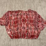 Liverpool coral ikat blouse sz L Photo 4