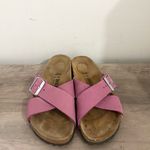 Birkenstock  SIENA SLIDE SANDAL WOMEN'S PURPLE ORCHID LEATHER SIZE 38 7-7-5 Photo 1