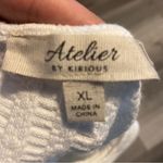 Atelier by Kirious White Knit Long Sleeve Top open back size XL Photo 6