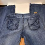 Ariat Dark Blue Denim Wide Leg Mid Rise Trousers Women’s Size 32x33 Photo 3