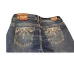 Amethyst Jeans Women's Size 13 Flare Embroidered Bootcut Blue Denim Photo 1