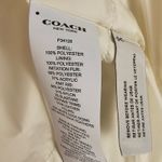 Coach Womens Off White Long Puffer White Duck Down Coat Small - Spots Photo 7