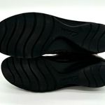 Clarks Bendables Crinkle Leather Wedge Casual Bootie Olive Green 68741 Size 8.5M Photo 1