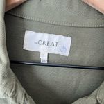 The Great . Flutter Peplum Military Cropped Jacket Green Size 1 small Photo 3