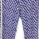 Anthropologie Blue Beaded Lounge Pants XS Pullon Embellished Photo 8