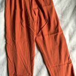 Madewell Orange Linen Paperbag  Blend Pants Rust Photo 2