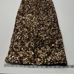 Dress the Population  Bailey Sequin Dress Womens‎ XS Black Gold Bodycon Midi NWOT Photo 11