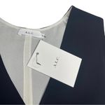 ALC Frank new A.L.C. ALC ♥︎ Cutaway Hem Contrast V Neck Tank Top ♥︎ Black White ♥︎ Size 8 Photo 5