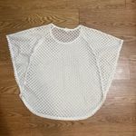 Arizona Jeans  Co Cream Open Weave Crochet
Flowy Top poncho Blouse Size XL Photo 3
