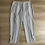 Chico's "Knit" Earth Tones Striped Pull On Pants Size 1.5 Casual Stretch Capri Photo 12