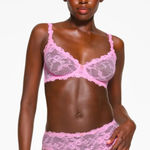 SKIMS ‎ Stretch lace Intimates underwire scoop bra Pink BA-SCP-3575 42B Photo 0