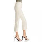 Good American Better Than Leather Mid Rise Cropped Mini Bootcut Jeans Size 22 Photo 2