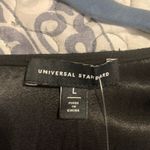 Universal Standard  Surplice Faux Wrap Black Short Sleeve Dress size L Photo 3