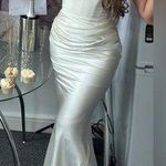 House Of CB  XL A-C 'Persephone' Ivory Strapless Corset Dress NWOT Photo 1