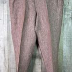 J. Jill Size XL 100% Linen Brown Capris Front Pockets Pull On Back Stretch Waist Photo 0